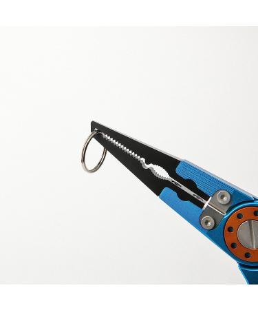 Saltwater Resistant Fishing Pliers Set | Multi-Purpose Tools with Hook Remover | Split Ring Pliers with Sheath and Lanyard | Ice Fishing Gear | for Men | Blue - Buy Online on GoSupps.com