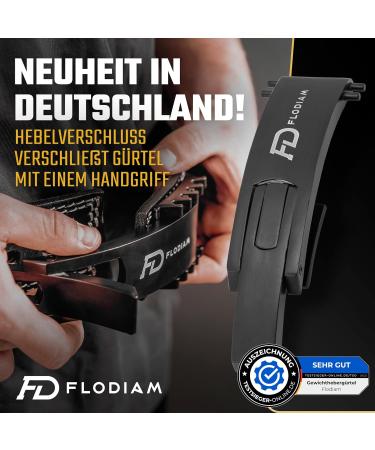 Premium Floodiam Weight Lifting Belt for Men & Women | Quick Adjustment Real Leather Gym Belt | Perfect for Weightlifting & Bodybuilding | Shop Now! - Buy Online on GoSupps.com