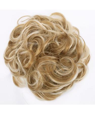 CAISHA Messy Scrunchie Bun Voluminous Wavy Hairpiece in Strawberry Blonde Mix #26H613 - Heat-resistant Synthetic Fibres by PRETTYSHOP - Buy Online on GoSupps.com