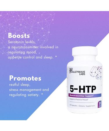 5-HTP Supplement - 200mg Mood & Sleep Support | Stress Relief Capsules | 60 Count - 30 Day Supply - Buy Online on GoSupps.com