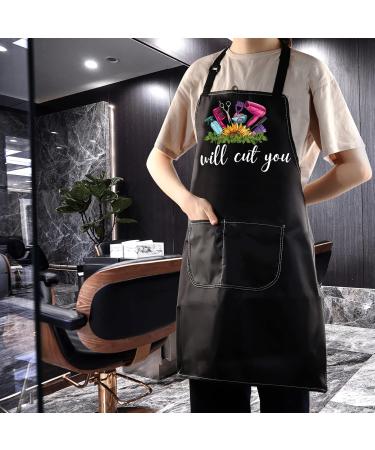 WZMPA Adjustable Hairdresser Aprons for Men & Women | Stylish Barber Gift with Pocket for Salon Professionals - Buy Online on GoSupps.com