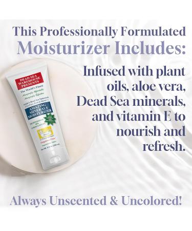 Dead Sea Warehouse - Amazing Minerals Moisturizer - Body Lotion for extremely dry skin - Great for Face Body & Hands - For Women Men & Children- Fragrance Free 8.8 Ounce (Pack of 1) - Buy Online on GoSupps.com