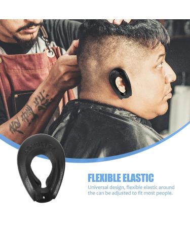 Lurrose 2 Pairs Silicone Hair Dye Ear Cover - Waterproof Ear Protector Caps for Salon & Home Hairdressing (Black) - Buy Online on GoSupps.com