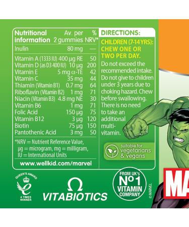 Wellkid Marvel Kids Vitamins - 50 Gummies - Buy Online on GoSupps.com