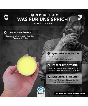 Bearance Elegance Beard Balm - Premium Beard Care | 100% Natural Balm & Wax | Stops Itching Softens & Tames Your Beard - Buy Online on GoSupps.com