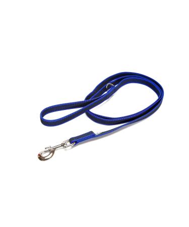 IDC Color & Gray rubberized leash 20 mm x 2 m with loop and D-ring blue-grey Blue-grey 20 mm x 2 m (with loop and D-ring)