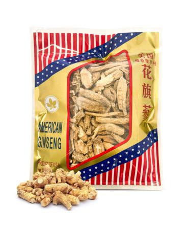 NATURAURA Premium American Ginseng Roots - Natural Energy & Focus Booster - USA Grown Potent Herbal Supplement for Teas & Tonics - Authentic Fresh Harvested Traditional Roots 4 oz Product of USA