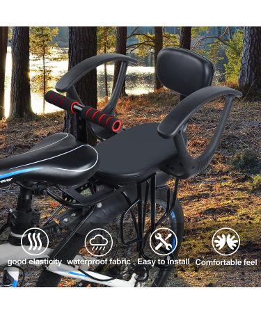 OUSEXI Rear Child Bike Seat with Thick Backrest | Suitable for Children Aged 2-8 | Black - Buy Online on GoSupps.com