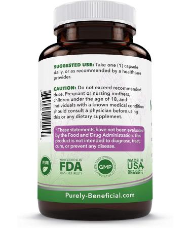 PURELY beneficial Organic Milk Thistle Capsules 50:1 Milk Thistle Extract Silybum Marianum 25000 mg Strength Liver Cleanse & Antioxidant Support 120 Veg Capsules Vegan & Non-GMO - Buy Online on GoSupps.com