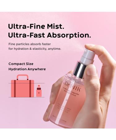 Dr.WIK Deep Collagen Hydrating Face Mist Refreshing Moisture Facial Spray for Dry Skin | Wrinkle Care & Anti-Aging with Panthenol & Adenosine | Fine Toner Mist | Korean Skincare (50ml / 1.7 Fl Oz) - Buy Online on GoSupps.com