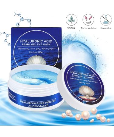 Hydrating Eye Pads with Hyaluronic Acid & Collagen | Anti-Aging Hydrogel Eye Masks for Dark Circles Puffiness & Wrinkles - 60pcs - Buy Online on GoSupps.com