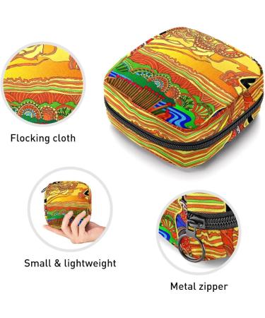 GIAPB Period Bag: African Woman Color Travel Makeup and Sanitary Napkin Storage Pouch (Color492) - Buy Online on GoSupps.com