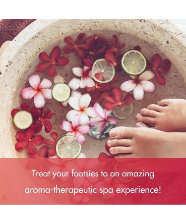 SPA REDI Detox Foot Soak 128 Oz - Pomegranate, Dead Sea Salts, Argan Oil, Coconut Oil - Hydrating Pedicure and Bath Salt with Essential Oil - Buy Online on GoSupps.com