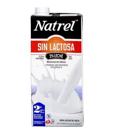 Natrel 2% Lactose-Free Milk 32oz x6 | Shelf Stable, Gluten-Free, Kosher | Non-GMO | No Refrigeration | Fresh Taste | Made in USA - Buy Online on GoSupps.com