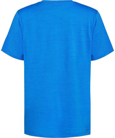 adidas Boys' Blue Rush Heather Tee | Short Sleeve Aeroready Feel Free Bos - Buy Online on GoSupps.com