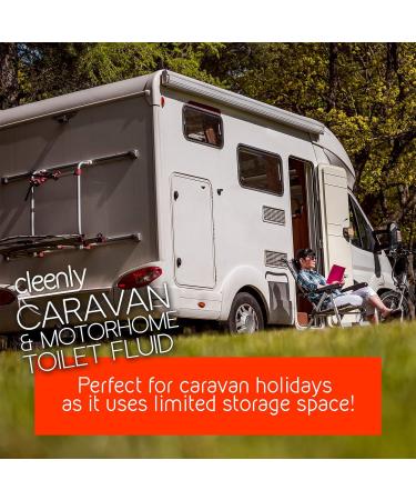 Cleenly Organic Toilet Fluid Rinse 2L for Caravan and Motorhomes - Eco-Friendly Formaldehyde Free - Pack of 1 - Buy Online on GoSupps.com