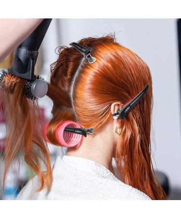 Aimike 6pcs Professional Hair Clips for Styling Sectioning - Non-Slip Duck Billed Clips for Salon and Home Hair Cutting - Black 10.9cm - Buy Online on GoSupps.com