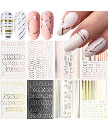 YKZFUI Retro Holographic Nail Art Foil Transfer Stickers Black Lace Foils Nail Art Supplies Nail Foil Lace Flower Pattern Designs Stickers Decals for Women