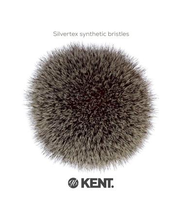Kent BK8S Luxury Shaving Brush - Ultra-Soft Silvertext Bristles & Faux Ivory Handle - Perfect for Cream or Soap - Made in England Since 1777 - Buy Online on GoSupps.com