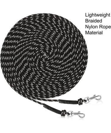 Ranypet 15m/50ft Reflecting Long Line for Cats - Safe Durable Leash for Kittens Puppies & Small Animals - Disappearing Design in Black - Buy Online on GoSupps.com