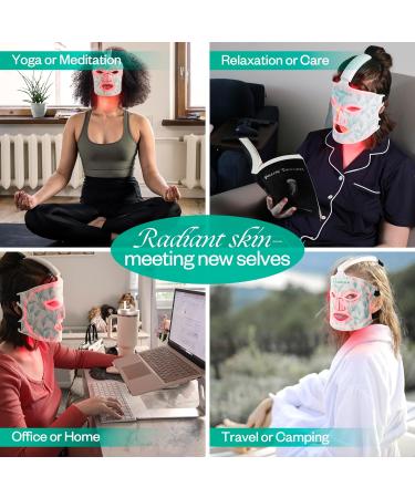 LuxRenew Red Light Mask Near-infrared 850 Red Light + 7 Colors Led Face Mask Light Portable and Rechargeable for Facial Led Mask Skincare at Home and Travel LMask Pro  - Buy Online on GoSupps.com