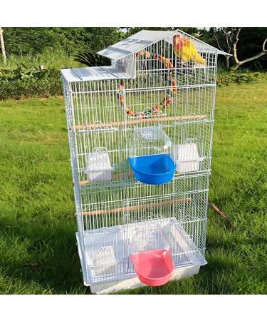 Bird Bath Tub for Small Parrots and Birds - Hanging Parrot Bathtub - Pet Bird Cage Accessories in Blue - Buy Online on GoSupps.com