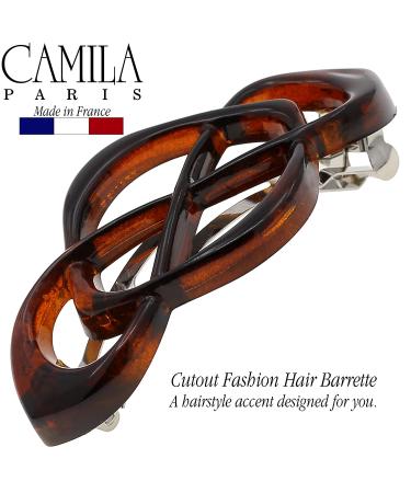 Camila Paris CP2425 French Tortoise Shell Hair Barrette for Women - Strong Hold Grip, Stylish No Slip Clip - Made in France - Buy Online on GoSupps.com