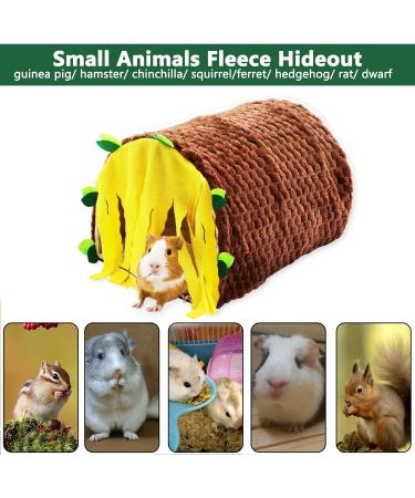Hioph Guinea Pig House Hideaway Tunnel - Small Animal Hideout Tent for Hamsters - Cozy & Ventilated Nest Bed for Pet Playing and Sleeping - Buy Online on GoSupps.com