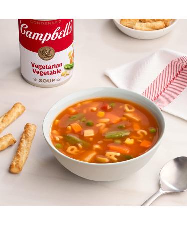 Campbell's Vegetarian Vegetable Soup 10.5oz Can (Pack of 12) - Buy Online on GoSupps.com