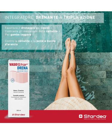 Vasostar Drainage Supplement | 300ml | Reduce Liquid Retention & Swelling in Legs | Dietary Support for Detox | International Shipping Available - Buy Online on GoSupps.com