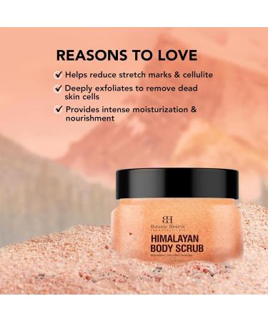 Shop Botanic Hearth Himalayan Salt Body Scrub with Lychee Oil - Exfoliating Moisturizing & Acne Treatment - 10 oz International Shipping Available - Buy Online on GoSupps.com