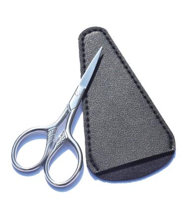 Mini Facial Hair Scissors Nose Scissors Professional Sharp Moustache Scissor Eyebrow Trimmer Cutter Stainless Steel Clippers for Hair Beard Hair Nail Toenail Cuticle Men Women Use