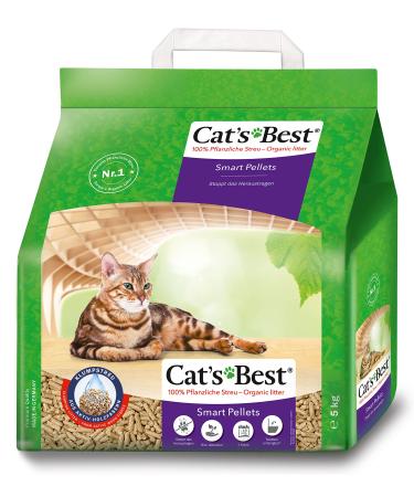 Cat's best smart pellets 100 % vegetable cat litter innovative lump lump for cats from non-st for active wood fibers-stops this 5 kg / 10 l 10 l / 5 kg - Buy Online on GoSupps.com