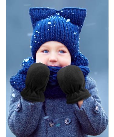 Boyiee 3 Pairs Baby Toddler Winter Mittens Kids Fleece Warm Mittens 6-18 Months - White Coffee Black - Buy Online on GoSupps.com