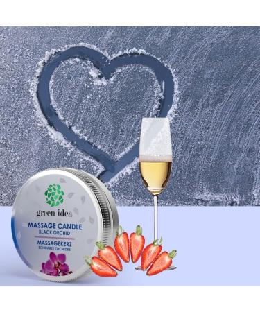 Green Idea Massage Candle with Shea Butter & Essential Oils - Lotus Blossom Scent - Luxurious 30ml Candle for Sensual Pleasure - Buy Online on GoSupps.com