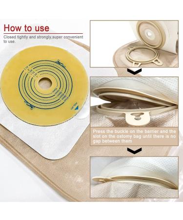 Carbou 21 PCS Ostomy Supplies: Two Piece Drainable Colostomy Bags with Closure for Ileostomy Stoma Care - Cut-to-Fit Barrier, 15 Bags + 6 Barrier - Buy Online on GoSupps.com