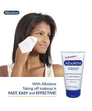 Albolene Face Moisturizer and Makeup Remover 3oz - Fragrance-Free Cleansing Balm (Pack of 3) - Buy Online on GoSupps.com