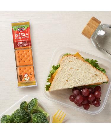 Keebler Sandwich Crackers - Cheese and Peanut Butter Snack, 11oz Tray (8 Packs) - Office and Kids Snacks - Buy Online on GoSupps.com