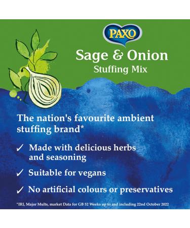 Paxo Sage and Onion Stuffing Mix 2.5 kg Tub - Authentic Flavor, Bulk Size | Pack of 1 - Buy Online on GoSupps.com