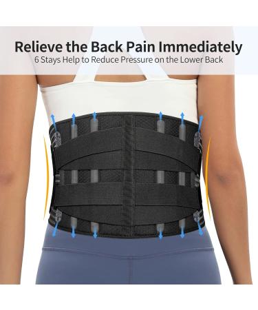 Shop Adjustable Back Braces & Waist Trainers for Men & Women | Lumbar Support Belt for Fitness & Daily Life (Black Medium - Buy Online on GoSupps.com