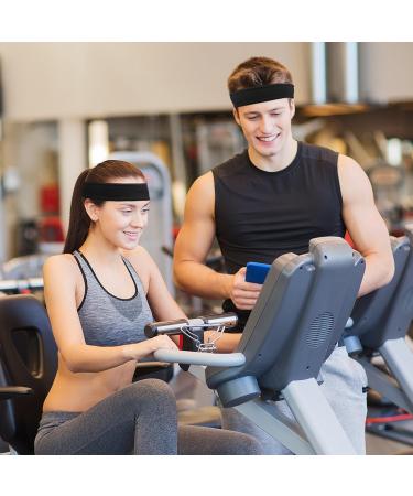 IPOW Sports Headband - Anti-Slip Welding Strap for Men & Women | Perfect for Tennis Running Crossfit & Fitness - 2 Pack Black - Buy Online on GoSupps.com