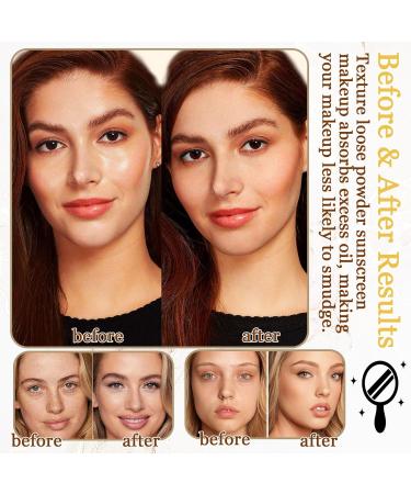 Lightweight Waterproof Translucent Setting Powder | Long-Lasting Matte Finish with Brush & Puff - Natural Color for All Skin Types - Buy Online on GoSupps.com