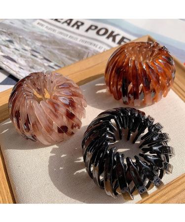 Expandable Birdnest Hair Clip Ponytail Holder Set - Hair Styling Tool for Women and Girls (3 Colors) - Buy Online on GoSupps.com