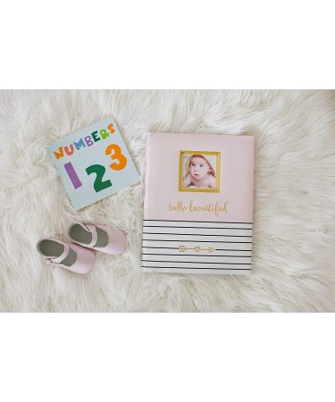 Pearhead Hello Beautiful Baby Memory Book - Pink First 5 Years Keepsake with Photo Insert - Buy Online on GoSupps.com
