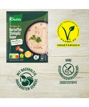 Knorr Gourmet Potato & Stone Mushroom Soup - Creamy Sustainably Grown Vegetables - 15x58g Pack | International Shipping - Buy Online on GoSupps.com