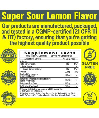 SHIZAM Beets Fenugreek Super Nitric Oxide Gummies w L-Arginine L-Citrulline Beet Root Chews Chweable Chewables Capsules Pills Supplement Supplements Alt Bootroot Flow Adults Men Beats - Buy Online on GoSupps.com