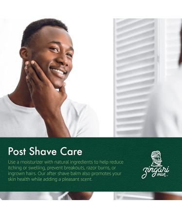 Zingari Man Unscented After Shave Balm - Post Shave Care Treatment for Men - Hydrate, Soften, Soothe Skin - 4oz - Buy Online on GoSupps.com