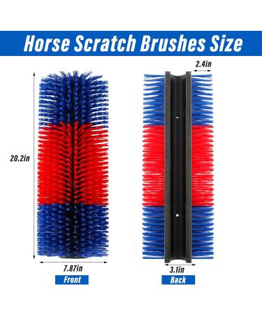 Universal Soft Cow Brush Horse & Cattle Scratcher with 4 Screws - Livestock Animal Back Scratching Kit for Itch Relief - Buy Online on GoSupps.com