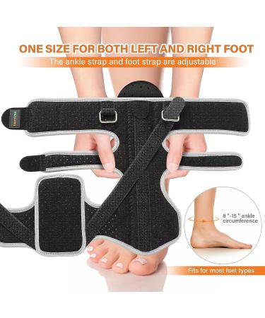 HOMTREE Plantar Fasciitis Night Splint - Adjustable Foot Brace for Plantar Fasciitis, Achilles Tendonitis, Heel Spurs - Day & Night Support for Foot Drop - Pain Relief - Buy Online on GoSupps.com
