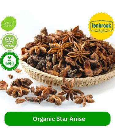 Certified Organic Whole Star Anise 25g - Fenbrook Organic - Buy Online on GoSupps.com